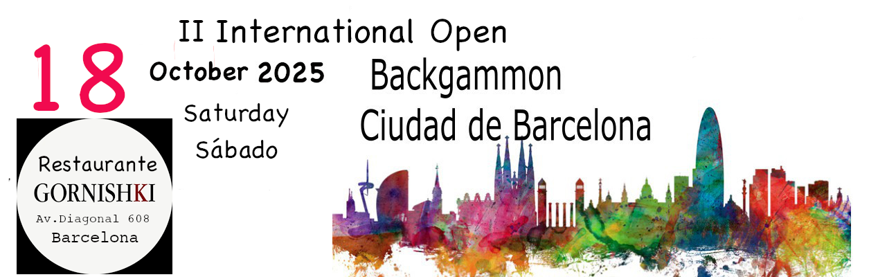 II Torneig de Backgammon "Ciutat de Barcelona" 18 d'Octubre del 2025